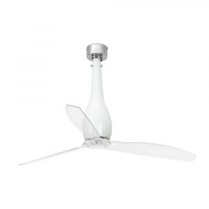 FARO ETERFAN 32000 50,4“ bílá lesk/transparentní Reverzní stropní ventilátor