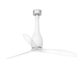 FARO ETERFAN 32001 50,4“ matná bílá/transparentní Reverzní stropní ventilátor