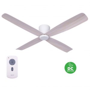 BEACON LUCCI AIR FRASER 210986 52“ bílá/dub Reverzní stropní ventilátor