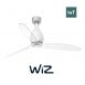FARO MINI ETERFAN 32020W 50,4“ bílá lesk/transparentní Reverzní stropní ventilátor WiZ