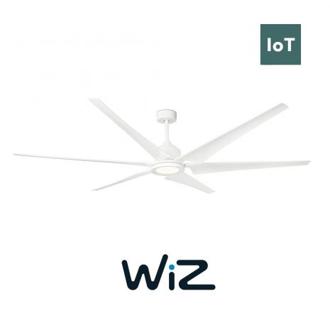 FARO CIES 33512W 83“ bílá/bílá Reverzní stropní ventilátor WiZ