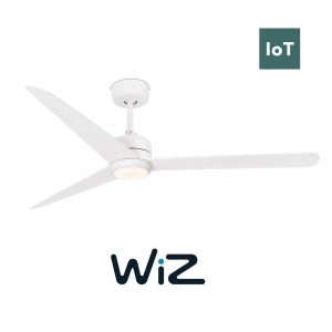 FARO NU LED 33722W 52“ matná bílá/matná bílá Reverzní stropní ventilátor WiZ